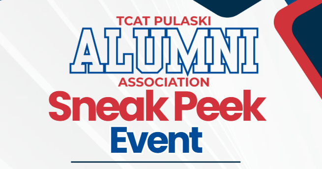 graphic with event title, "alumni sneak peek"